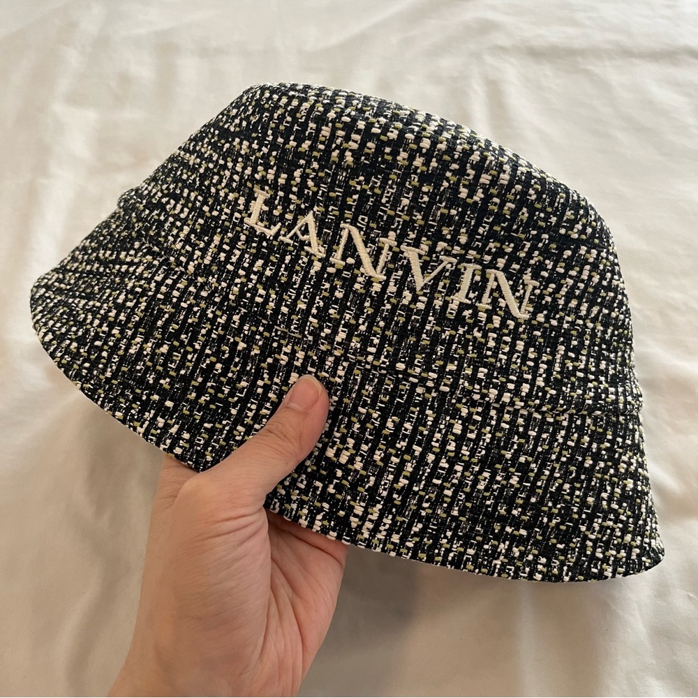 New Lanvin Bucket Hat Boucle Unisex OS